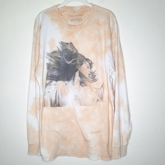Taylor Swift Fearless (Taylor's Version) Tie Dye Long Sleeve Shirt L - Picture 2 of 4